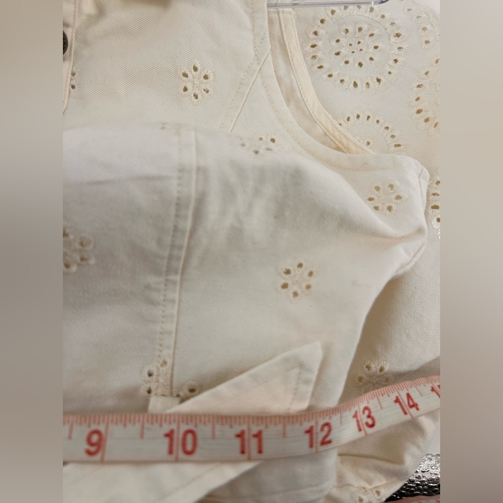 En Saison Isabella Womens Eyelet Denim romper Size S Small - Picture 9 of 12